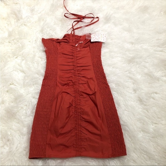 Free People Orange Mini Dress - Picture 8 of 14